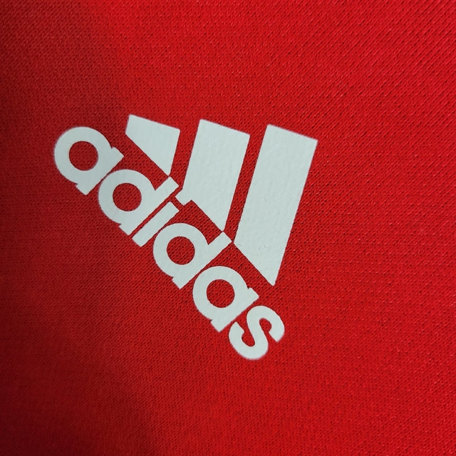 Jaqueta Corta-Vento Flamengo 23/24 Masculina Adidas - Vermelha com detalhes em branco