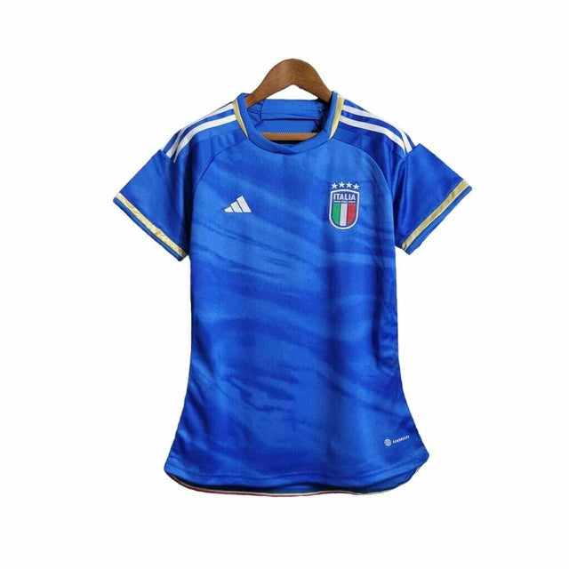Camisa Seleção da Itália I 23/24 -  Adidas Feminina - Azul