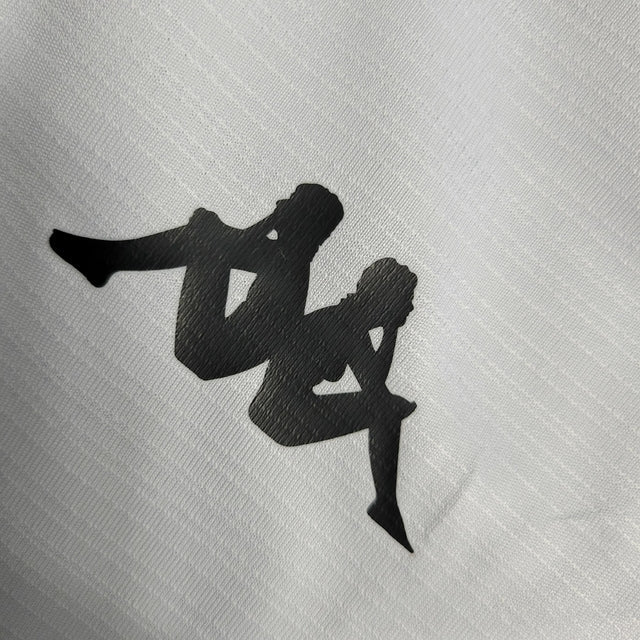 Kit Infantil Vasco da Gama I 22/23 Kappa Torcedor Masculino - Branca com detalhes em preto e vermelho