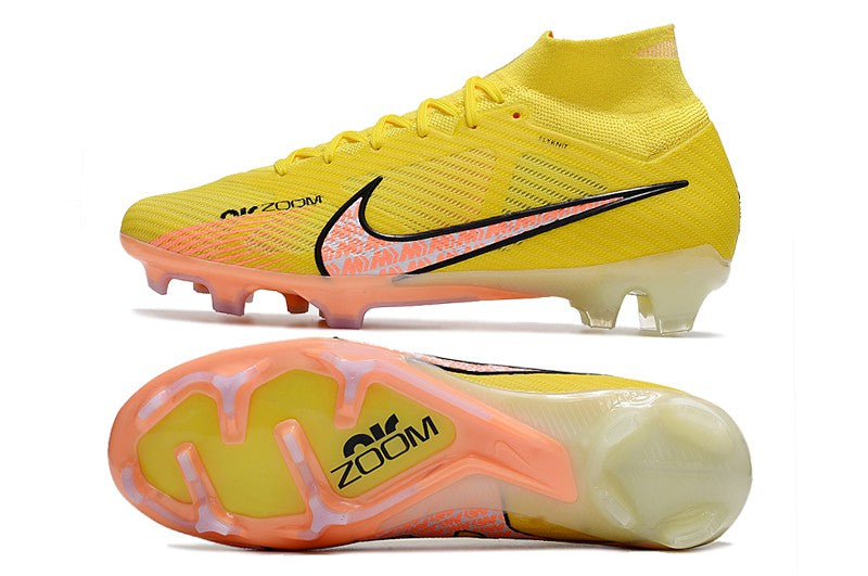Chuteira Nike Air Zoom Mercurial Superfly 9 Elite FG - Amarelo