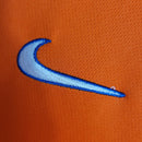 Camisa Retrô Seleção Brasileira Goleiro 1998 - Torcedor Nike Masculina - Laranja com detalhes em amarelo