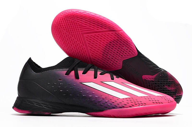 Chuteira Futsal Adidas X SpeedPortal.1 IC - Rosa/Preto