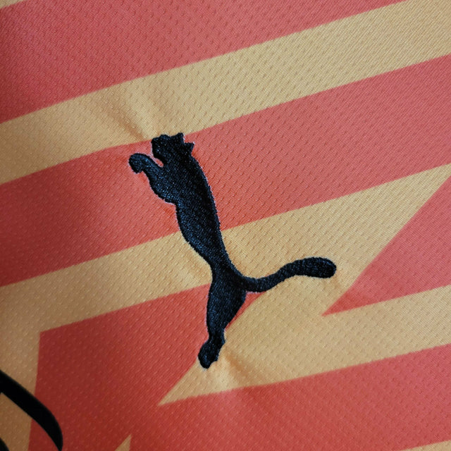 Camisa AC Milan Goleiro II 23/24 - Torcedor Adidas Masculina - Laranja com detalhes em amarelo e preto