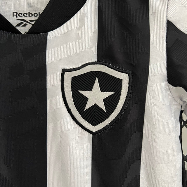 Kit Infantil Botafogo I 23/24 Reebok - Preto e branco