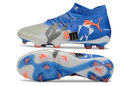 Chuteira Campo Puma Future 8 Ultimate FG - Azul/Branco