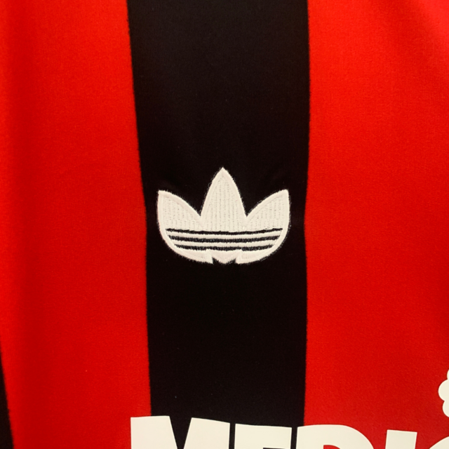 Camisa Retrô AC Milan 1990/1991 - Masculina Adidas - Vermelha e preta