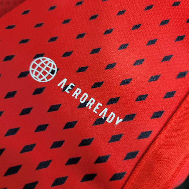 Camisa Seleção Peru II 23/24 - Torcedor Adidas Masculina - Vermelha com detalhes em branco e dourado