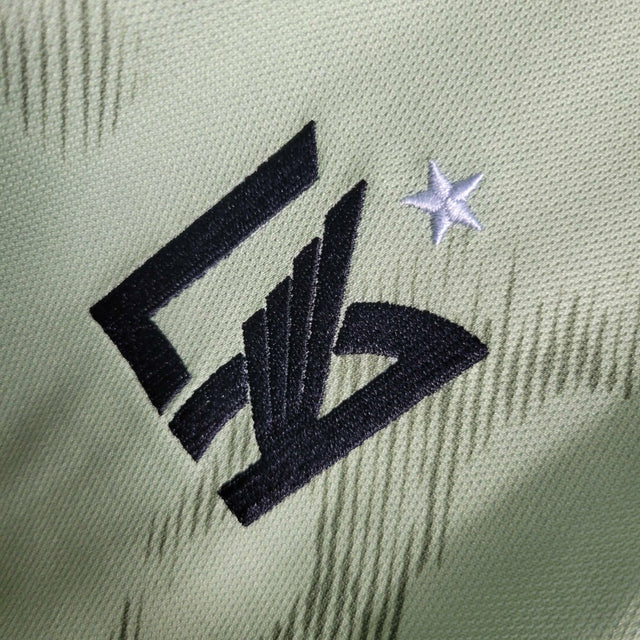 Camisa Los Angeles FC 23/24 -  Adidas Feminina - Verde com detalhes em preto e branco