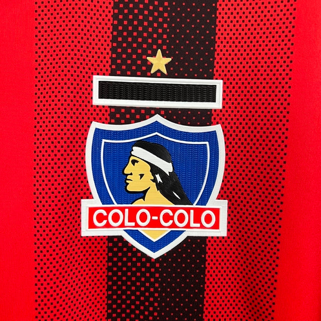 Camisa Colo Colo do Chile II 23/24 - Torcedor Adidas Masculina - Vermelha com detalhes em preto