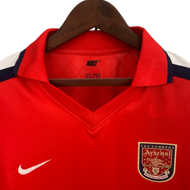 Camisa Arsenal Retrô 2001/2002 Vermelho - Nike