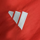 Jaqueta Corta-Vento São Paulo Dupla Face 23/24 Masculina Adidas - Branco e Vermelho