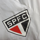 Jaqueta Corta-Vento São Paulo 20/21 Masculina Adidas - Branco com detalhes em vermelho