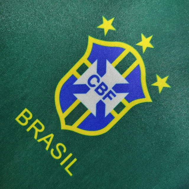 Camisa Seleção Brasileira Retrô 91/94 Umbro Torcedor Masculina - Detalhes em verde,amarelo,e azul