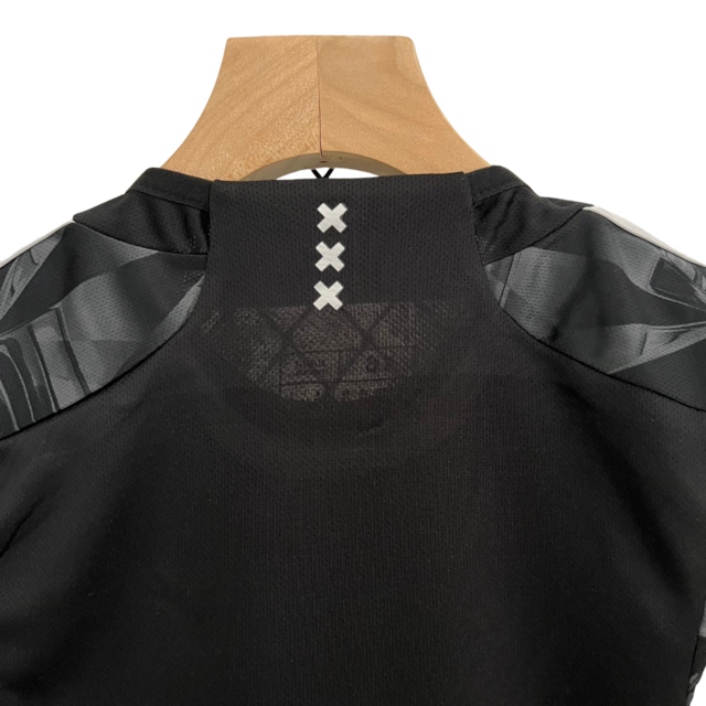 Kit Infantil Ajax Away 23/24 - Adidas Preto