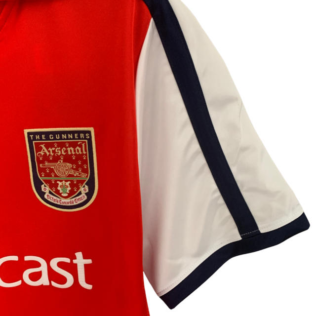 Camisa Arsenal Retrô 2001/2002 Vermelho - Nike