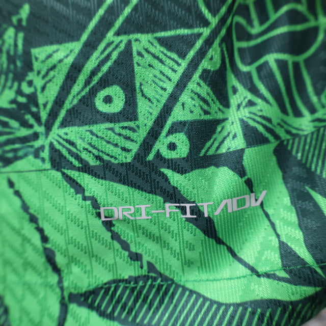 Camisa Nigéria I 23/24 - Jogador Nike Masculina - Verde com detalhes em branco