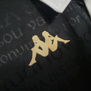 Camisa Vasco da Gama II 23/24 -  Kappa Feminina - Preta com detalhes em dourado