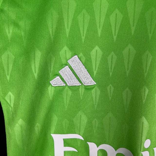 Kit Infantil Arsenal Goleiro Adidas 23/24 - Verde com detalhes em branco