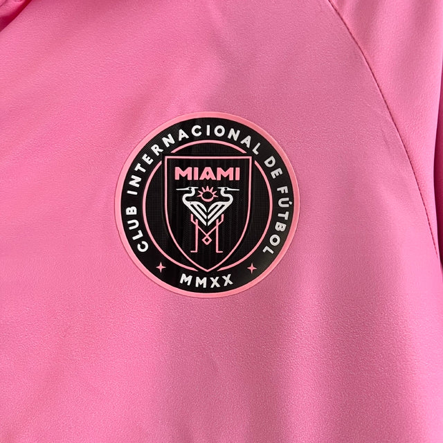 Jaqueta Corta-Vento Inter Miami 23/24 Masculina Adidas - Rosa e preta
