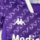 Kit Infantil Fiorentina I Kappa 23/24 - Roxo com detalhes em branco