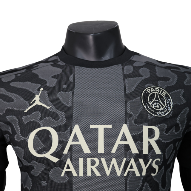 Camisa Paris Saint-Germain III 23/24 - Jogador Jordan Masculina - Preta