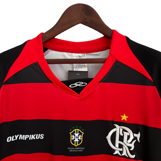 Camisa Flamengo Retrô 2010 Vermelha e Preta