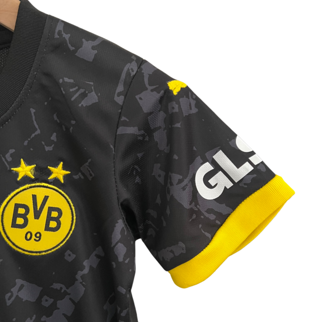 Kit Infantil Borussia Dortmund II 23/24 - Puma - Preto