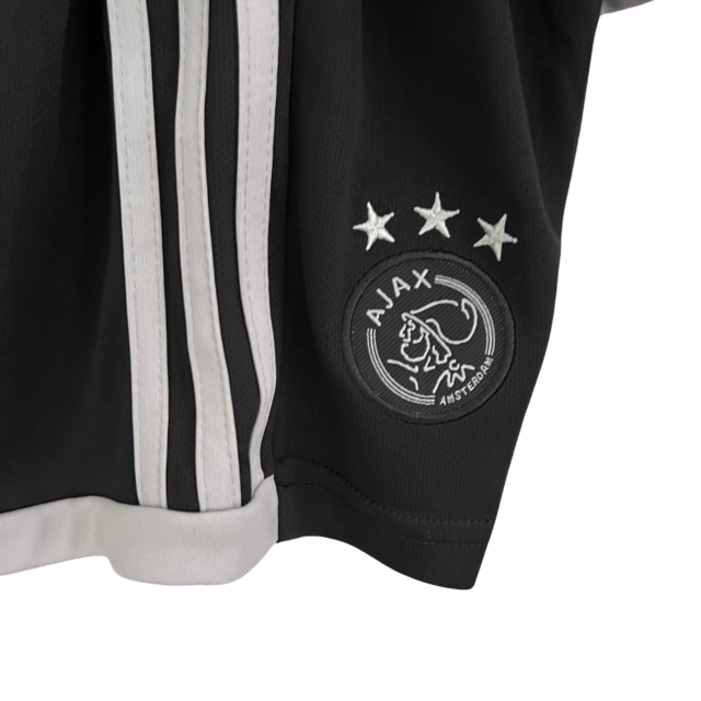 Kit Infantil Ajax Away 23/24 - Adidas Preto