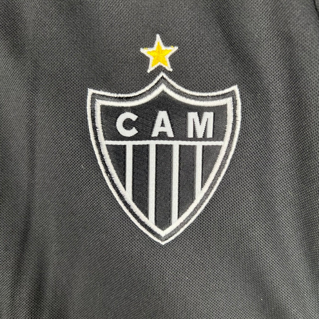 Camisa Atlético Mineiro III 23/24 -  Adidas Feminina - Preta com detalhes em amarelo