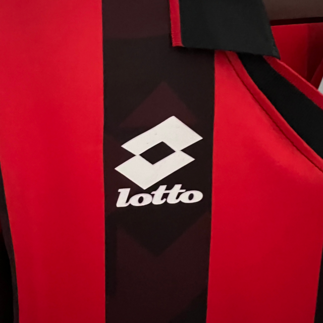 Camisa Milan Retrô 1988/89 Vermelha e Preta - Lotto