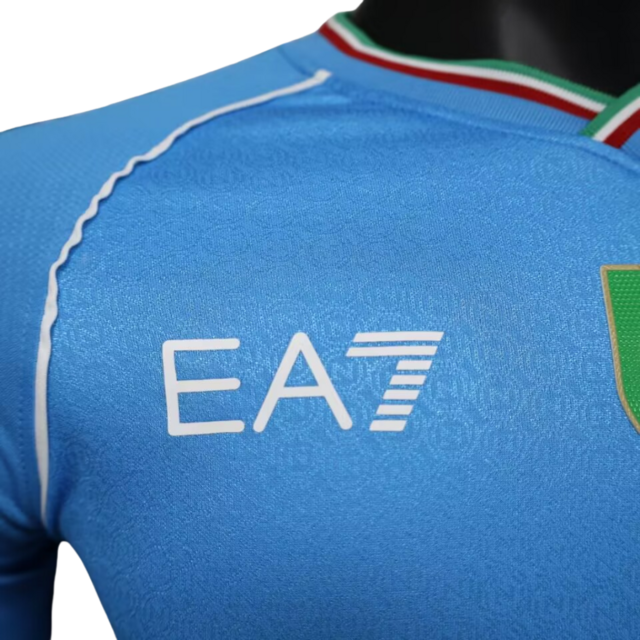 Camisa Napoli I 23/24 - Jogador EA7 Masculina - Azul
