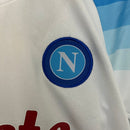 Kit Infantil Napoli II 23/24 - EA7 - Branco com detalhes em azul e vermelho