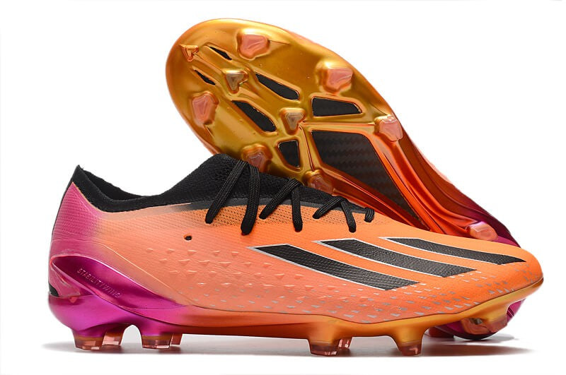 Chuteira Campo Adidas X SpeedPortal.1 FG - Laranja/Rosa