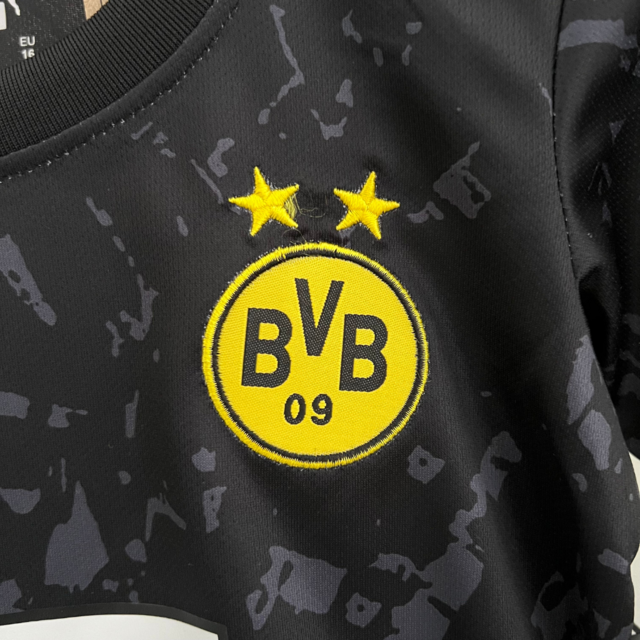 Kit Infantil Borussia Dortmund II 23/24 - Puma - Preto