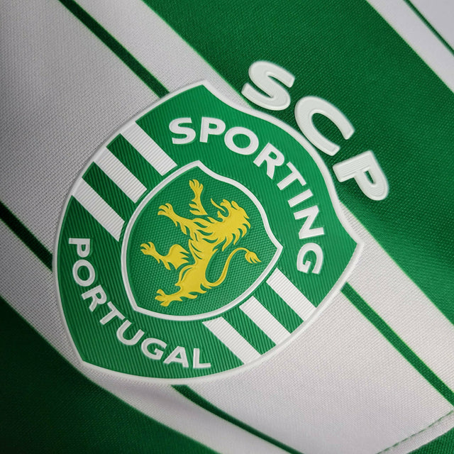 Camisa Sporting Lisboa I 22/23 - Jogador Nike Masculina - Verde com detalhes em branco e preto