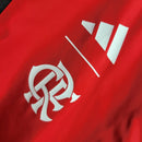 Jaqueta Corta-Vento Flamengo 23/24 Masculina Adidas - Preta com detalhes em vermelho e branco