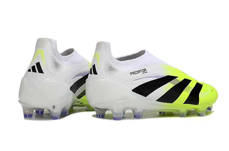Chuteira Adidas Predator Elite 25 Laceless Campo - Branco/Verde