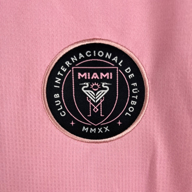 Camisa Inter Miami I 23/24 -  Adidas Feminina - Rosa com detalhes em preto