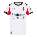 Camisa AC Milan II 25/26 - Torcedor Puma Feminina - Branca com detalhes em vermelho e preto