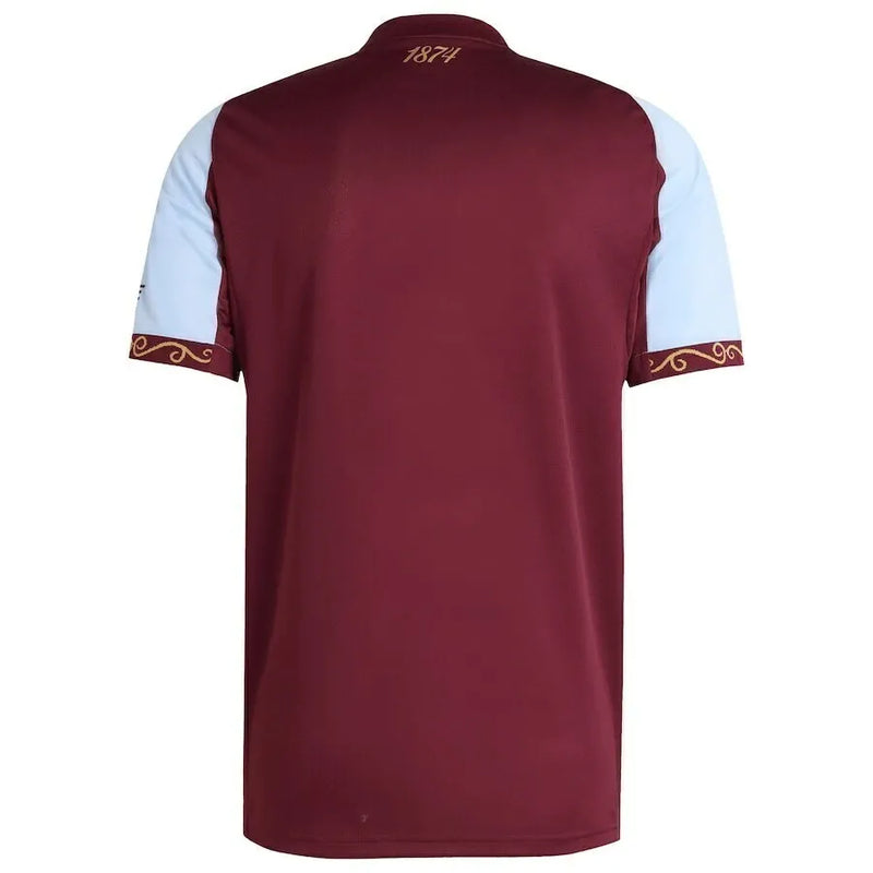Camisa Aston Villa I 25/26 - Torcedor Adidas Masculina - Vinho e azul