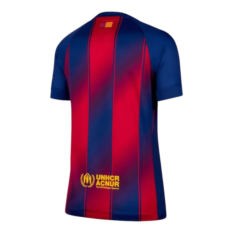 Camisa Barcelona I 25/26 - Torcedor Nike Feminina - Azul e vermelha