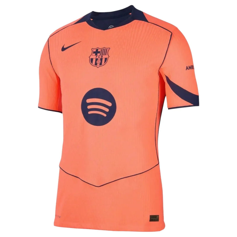 Camisa Barcelona III 25/26 - Torcedor Masculina - total 9 - Laranja