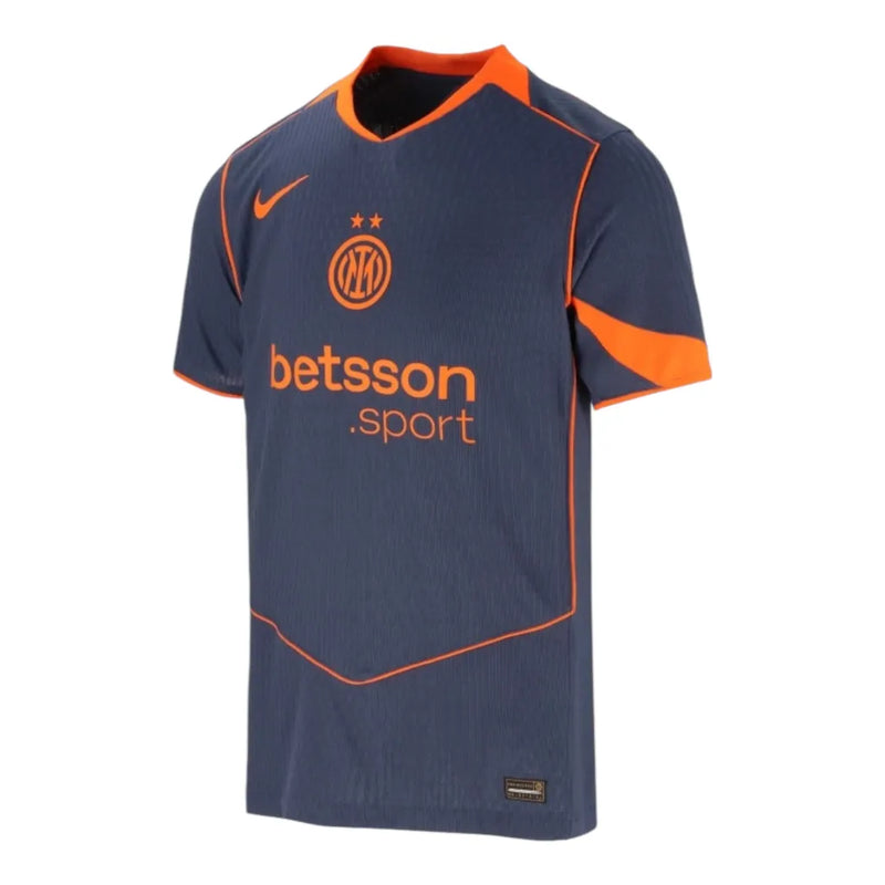 Camisa Inter de Milão III 25/26 - Torcedor Nike Masculina - Azul e laranja