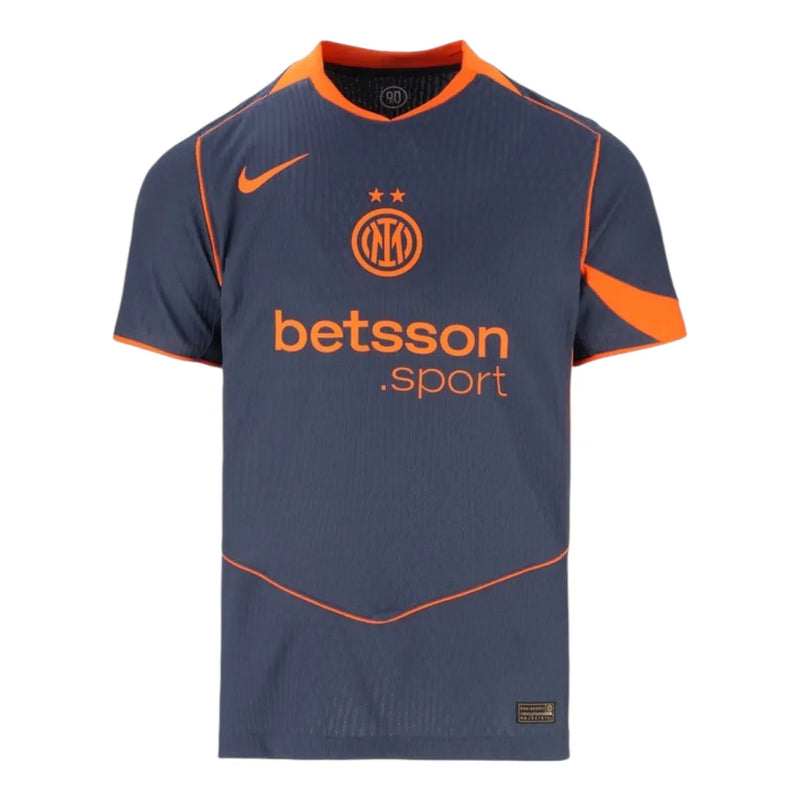 Camisa Inter de Milão III 25/26 - Torcedor Nike Masculina - Azul e laranja