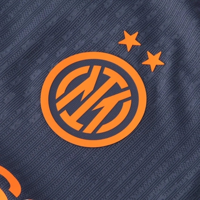 Camisa Inter de Milão III 25/26 - Torcedor Nike Masculina - Azul e laranja