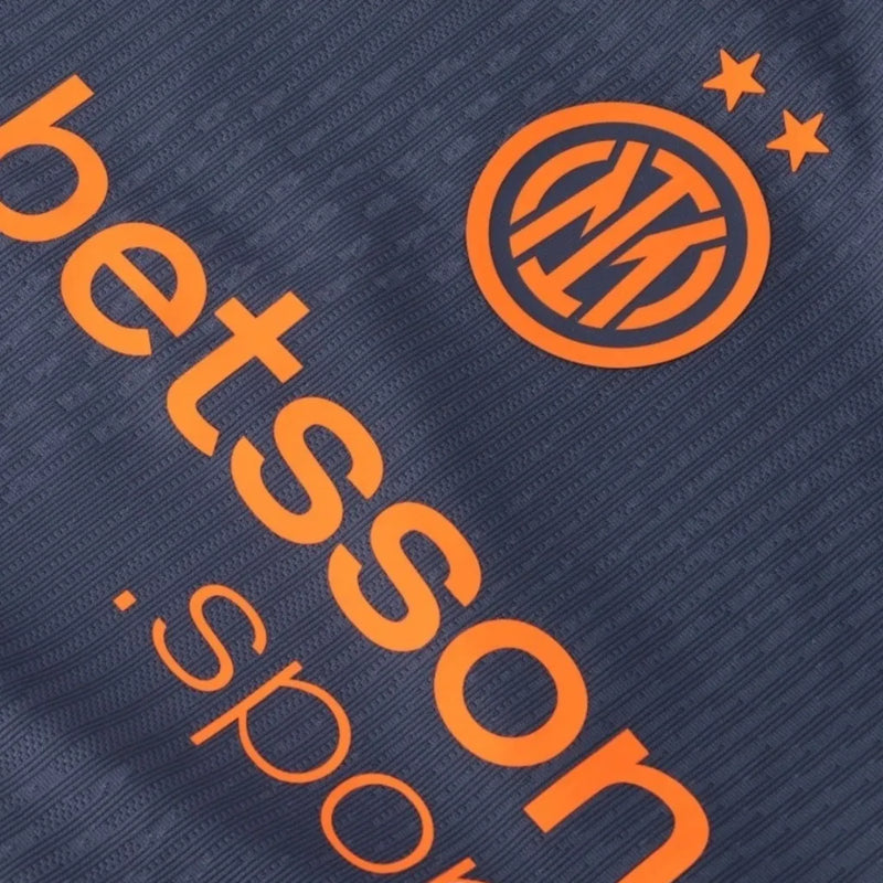 Camisa Inter de Milão III 25/26 - Torcedor Nike Masculina - Azul e laranja