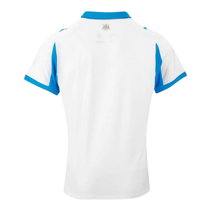 Camisa Olympique Marseille I 25/26 - Torcedor Puma Feminina - Branca e azul