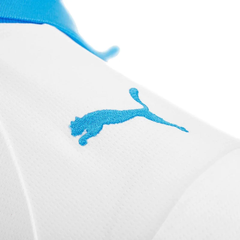 Camisa Olympique Marseille I 25/26 - Torcedor Puma Feminina - Branca e azul