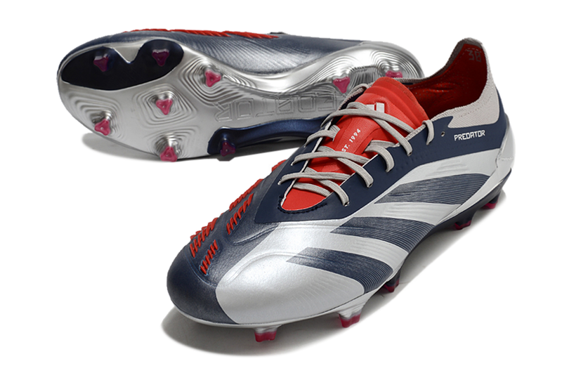 Chuteira Adidas Predator Elite FG Campo - Cinza/Azul