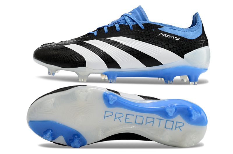 Chuteira Adidas Predator Elite FG Campo - Preto/Azul